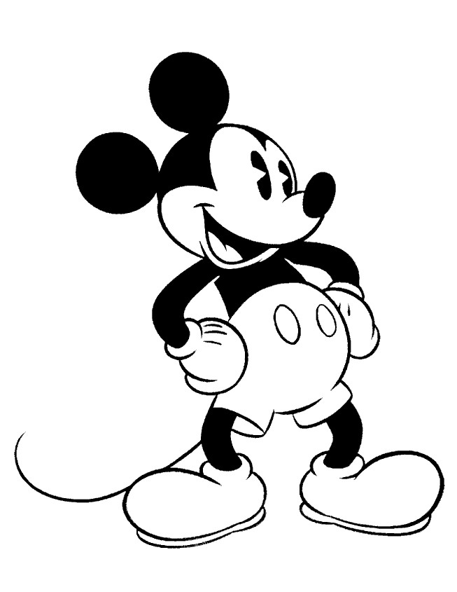 Ausmalbilder Mickey Mouse
 Kids n fun