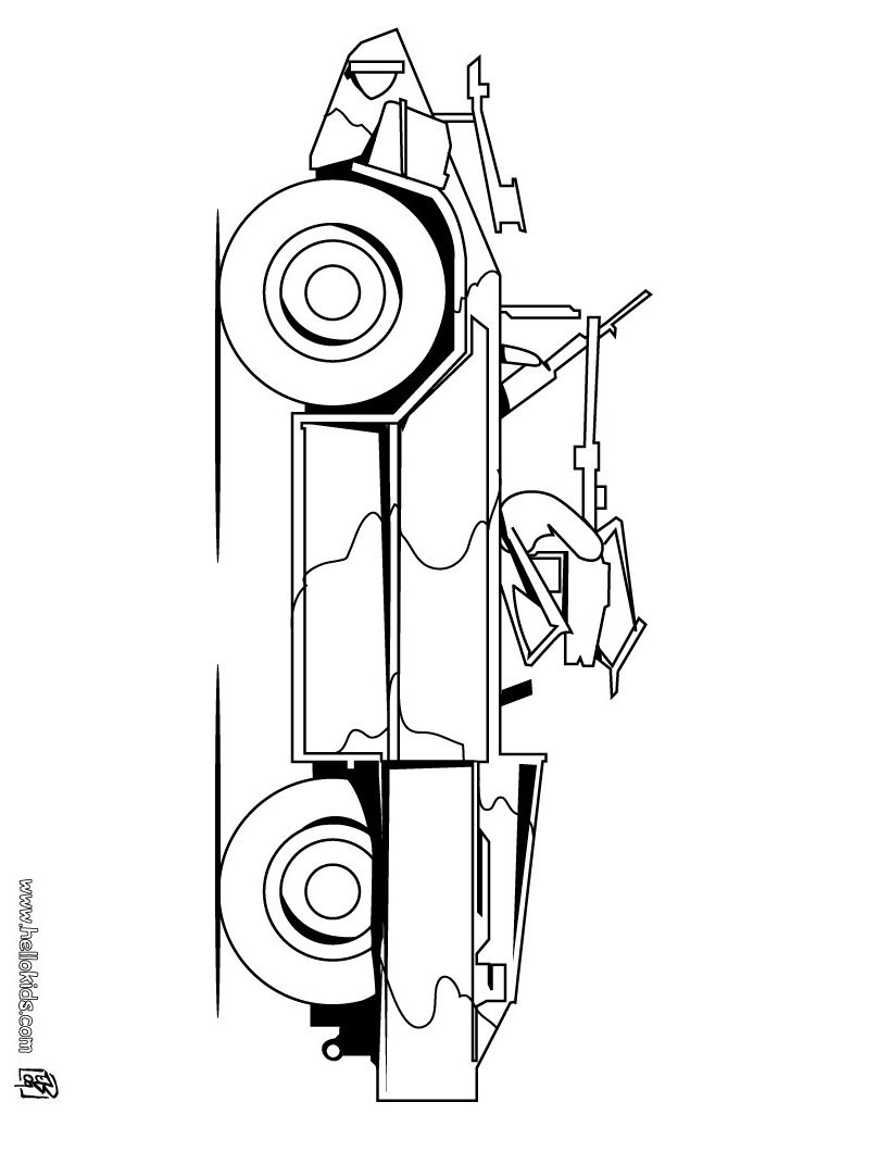 Ausmalbilder Militärfahrzeuge
 Militärjeep zum ausmalen zum ausmalen de hellokids