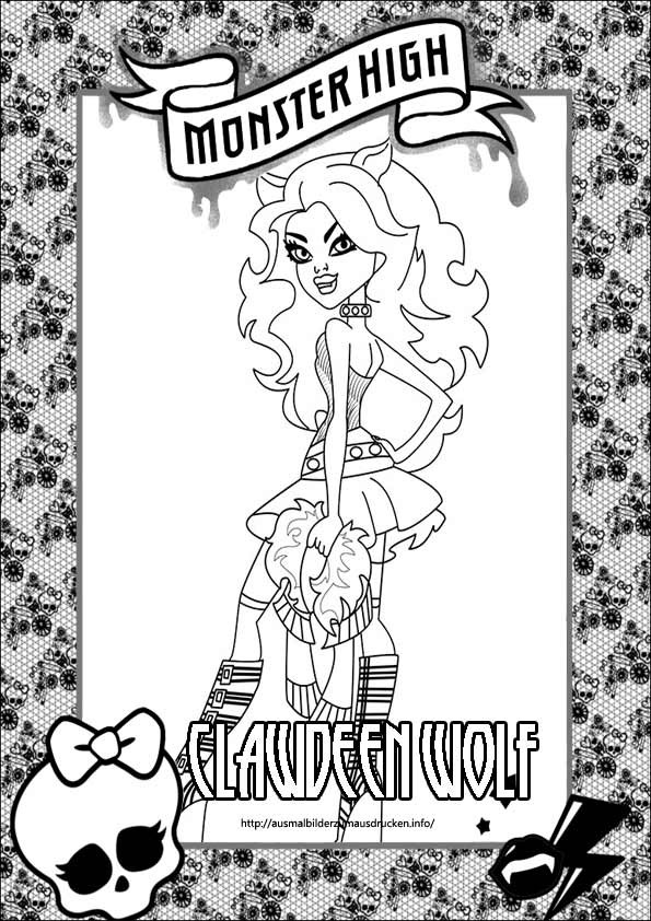 Ausmalbilder Monster High
 Ausmalbilder Monster High 25