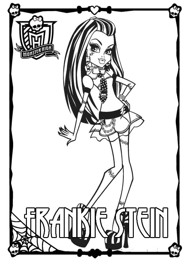 Ausmalbilder Monster High Frankie Stein
 Ausmalbilder Monster High 102