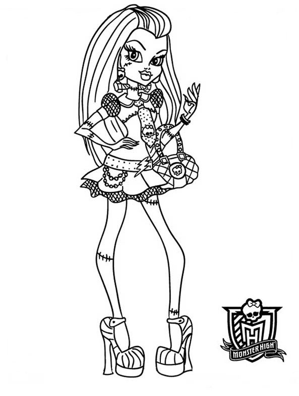 Ausmalbilder Monster High Frankie Stein
 Bilder zum ausmalen Monster High 38