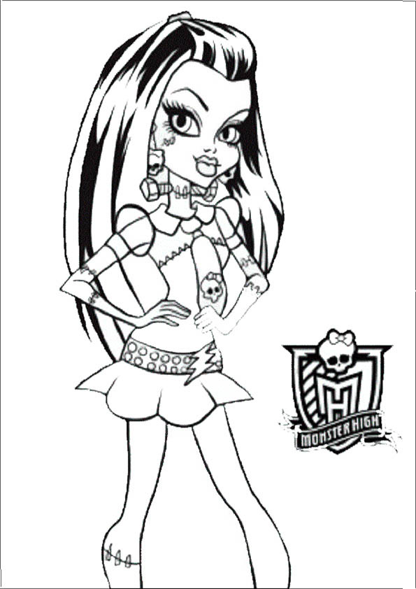 Ausmalbilder Monster High Frankie Stein
 Frankie Stein von Monster High 02