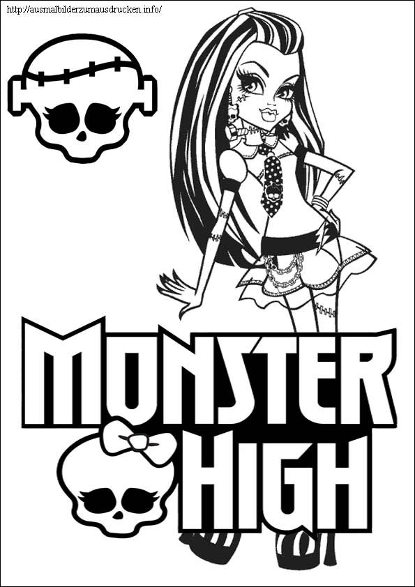 Ausmalbilder Monster High Frankie Stein
 Ausmalbilder Monster High 28