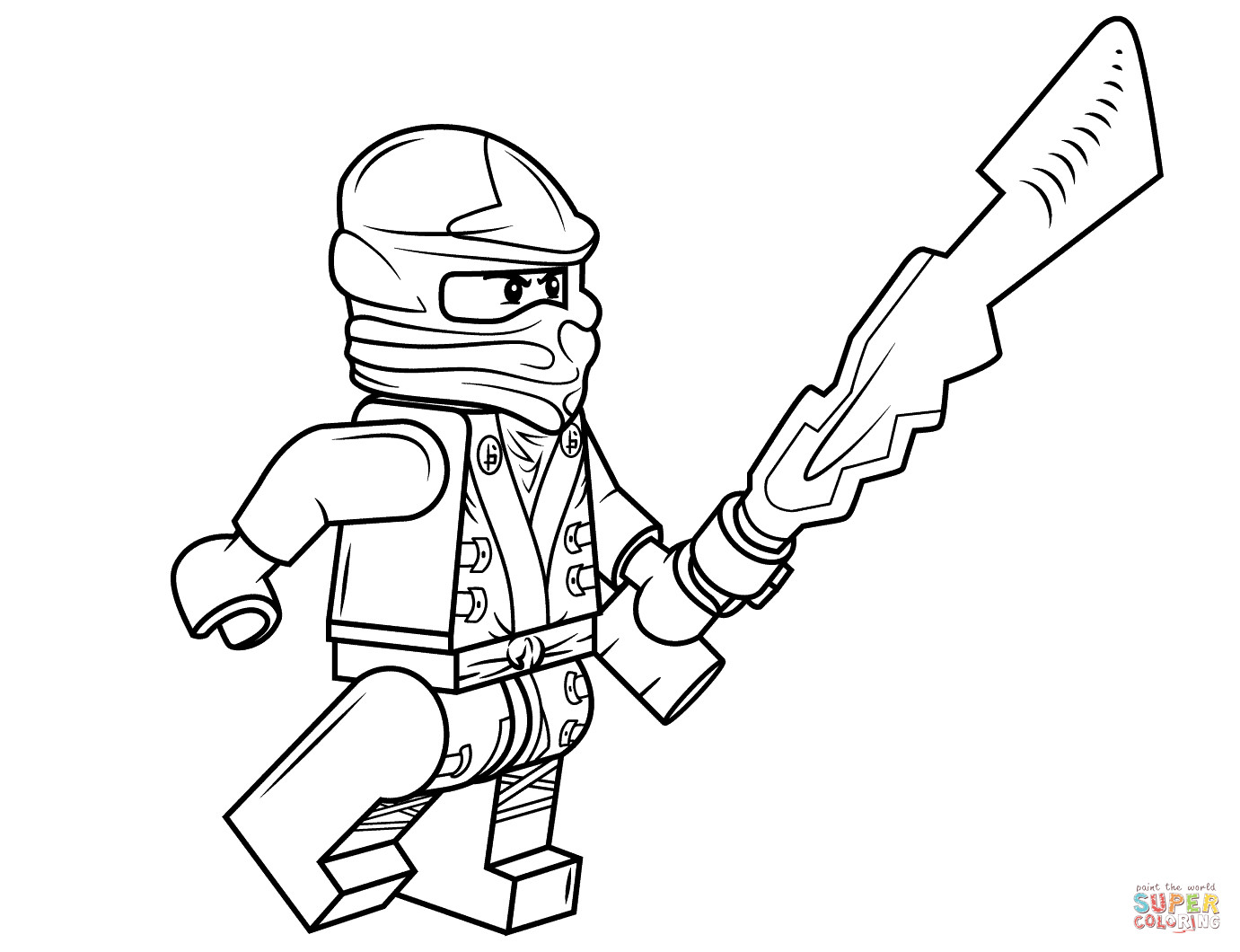 Ausmalbilder Ninjago Kostenlos
 Ausmalbild Lego Ninjago Cole