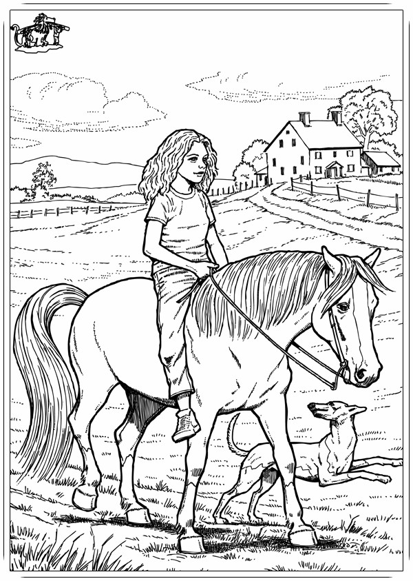 Ausmalbilder Pferde Mit Reiterin
 Ausmalbilder zum Ausdrucken Ausmalbilder Pferde Mit Reiter