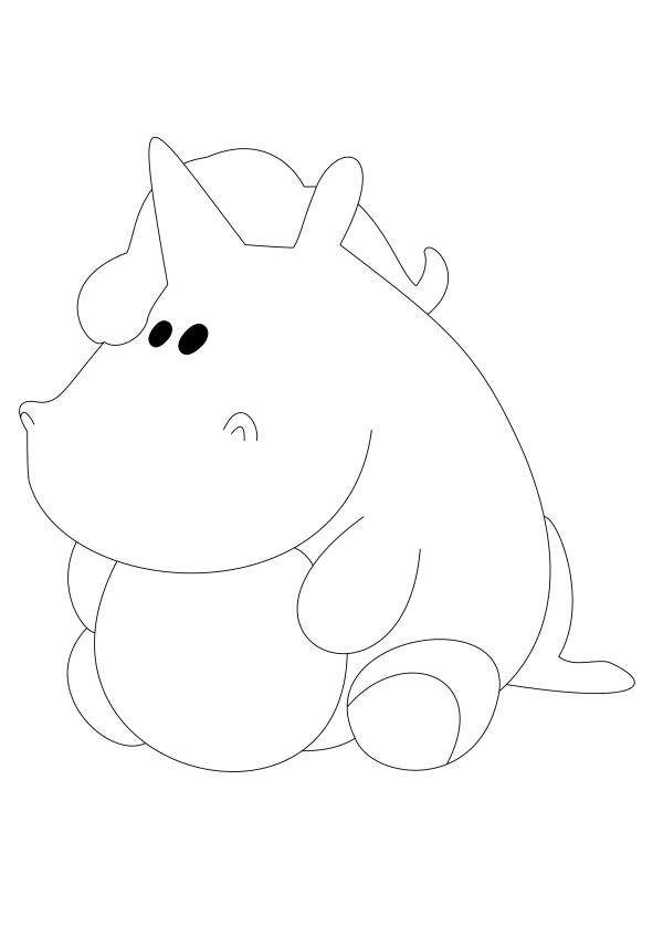 Ausmalbilder Pummeleinhorn
 Ausmalbilder