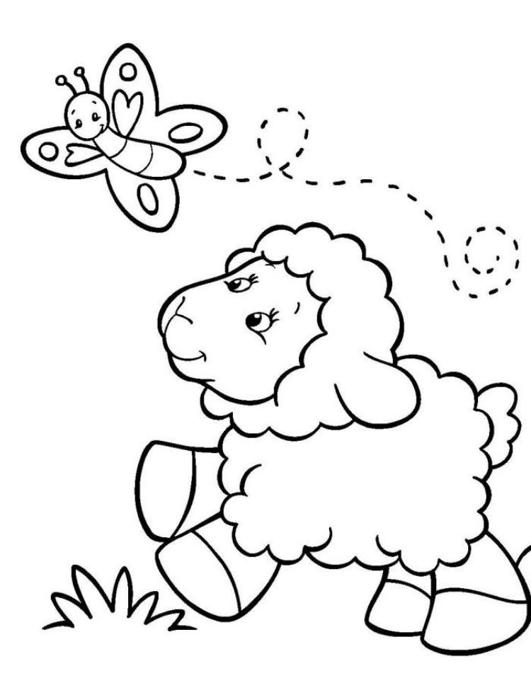 Ausmalbilder Schafe
 schaf malvorlage – Ausmalbilder für kinder