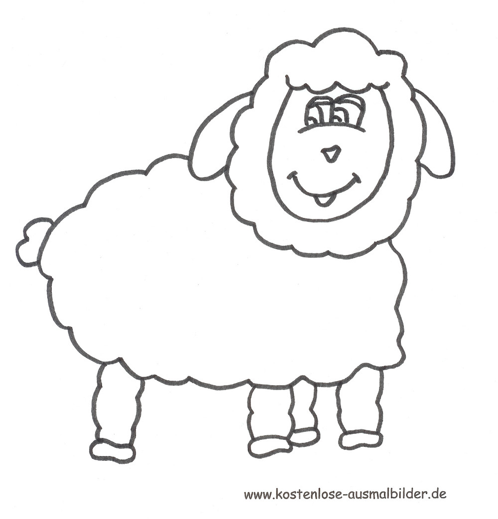 Ausmalbilder Schafe
 Ausmalbilder Schaf Tiere zum ausmalen