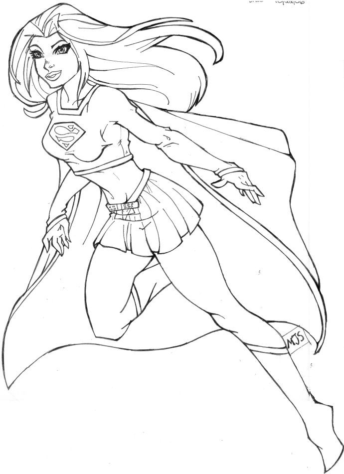Ausmalbilder Supergirl
 supergirl coloring pages 04 For the Home