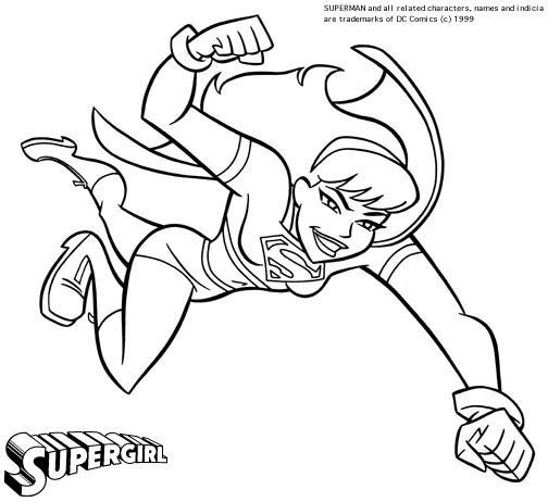 Ausmalbilder Supergirl
 Dc ic Supergirl Coloring Page to print