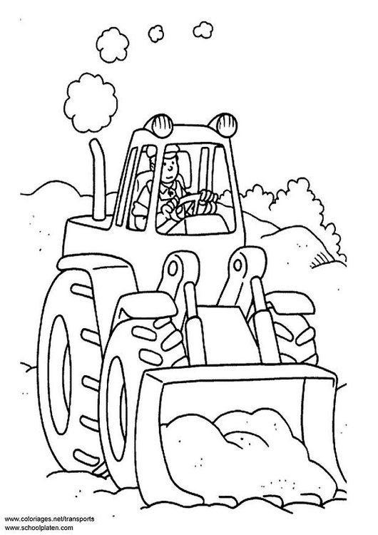 Ausmalbilder Traktor Mit Frontlader
 Ausmalbilder Traktor Mit Frontlader