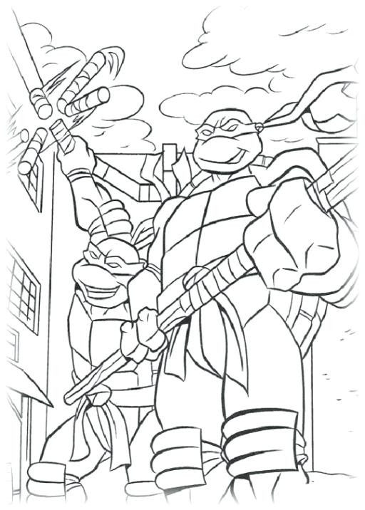 Ausmalbilder Turtles
 Ninja Turtle Malvorlagen Gratis Teenage Mutant Ninja