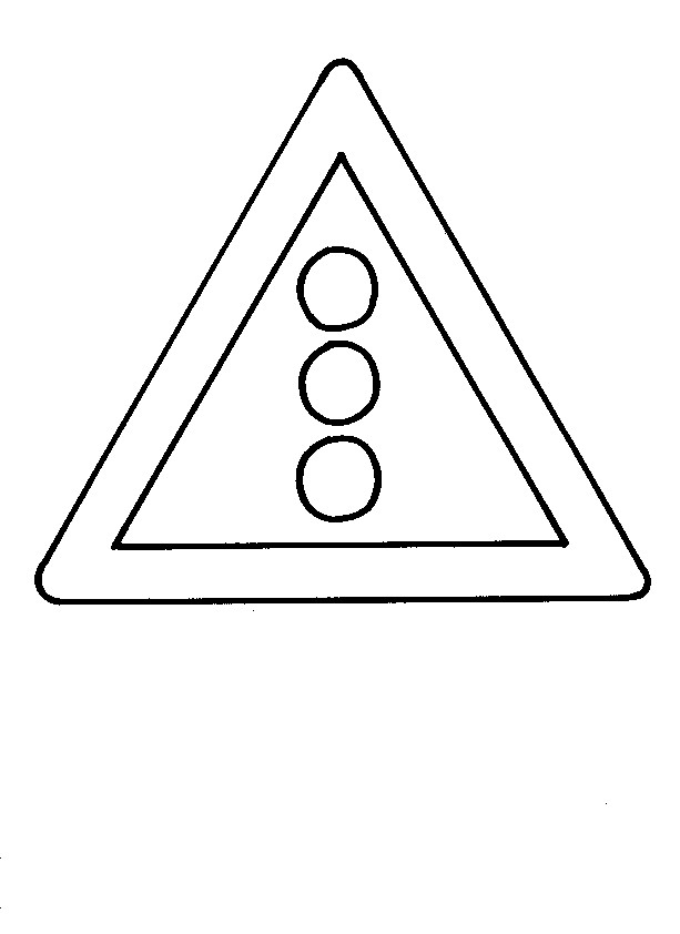 Ausmalbilder Verkehrszeichen
 Verkehrszeichen Ampel Ausmalbild & Malvorlage