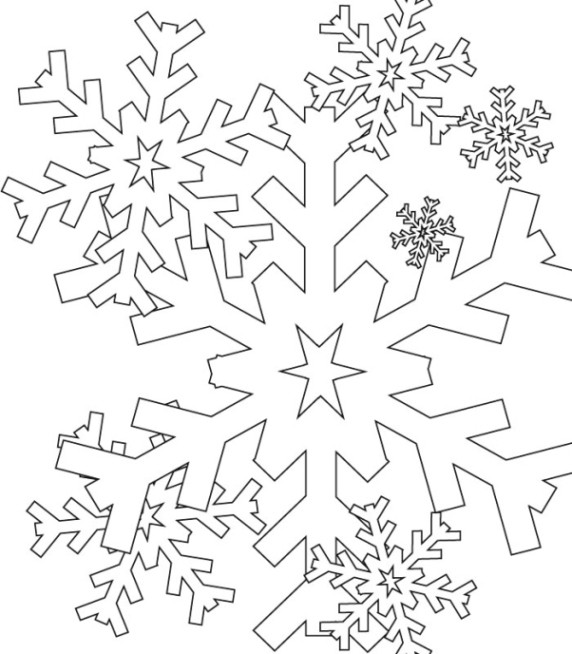 Ausmalbilder Weihnachten Schneeflocke
 Malvorlagen zum Ausdrucken Ausmalbilder Schneeflocke