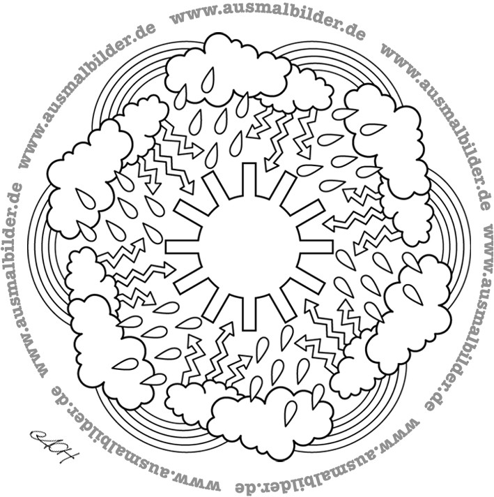 Ausmalbilder Wetter
 Als JPG Bild herunterladen
