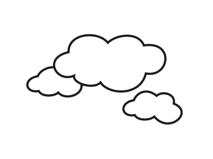 Ausmalbilder Wolken
 Vorlagen zum Ausdrucken Ausmalbilder Wolken Malvorlagen 3