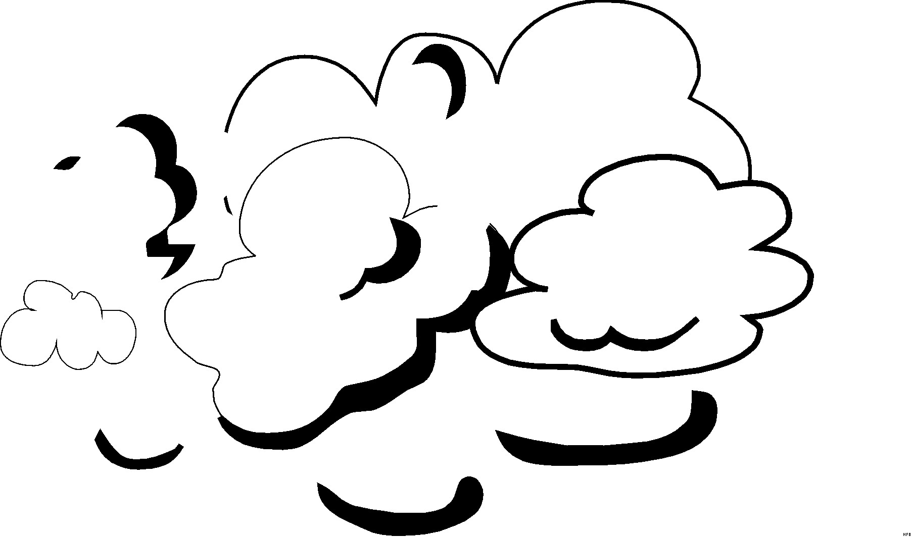 Ausmalbilder Wolken
 Wolken Ausmalbild & Malvorlage ics