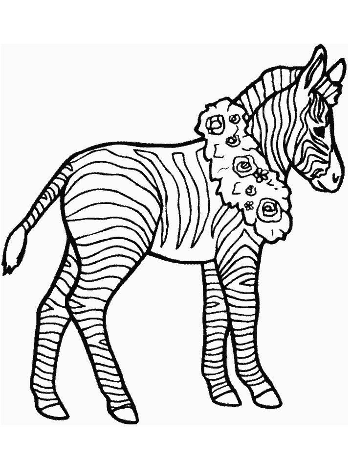 Ausmalbilder Zebra
 Malvorlagen fur kinder Ausmalbilder Zebra kostenlos