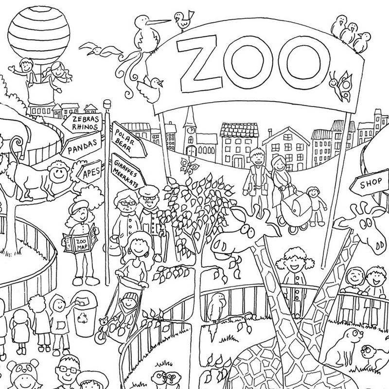 Ausmalbilder Zoo
 Malvorlagen fur kinder Ausmalbilder Zoo kostenlos Page