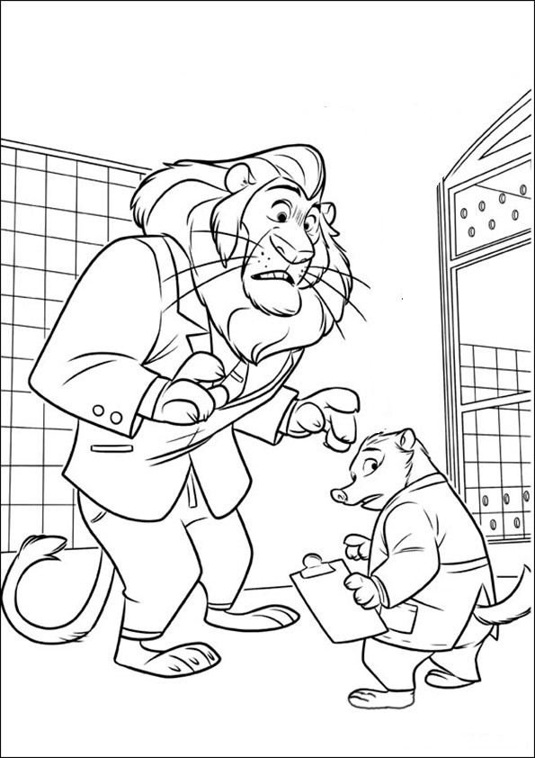 Ausmalbilder Zoomania
 zoomania 2