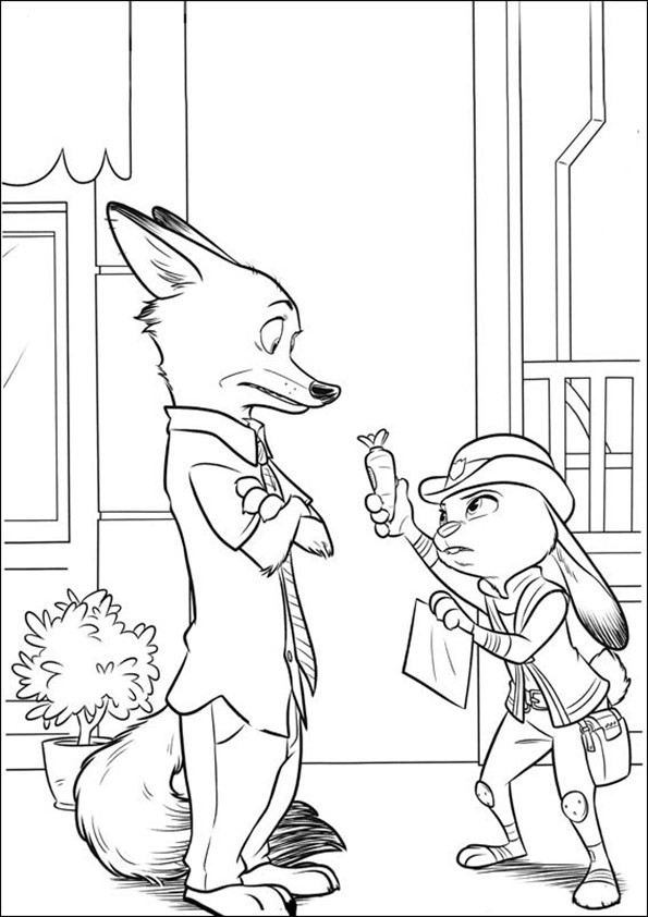 Ausmalbilder Zoomania
 zoomania 19