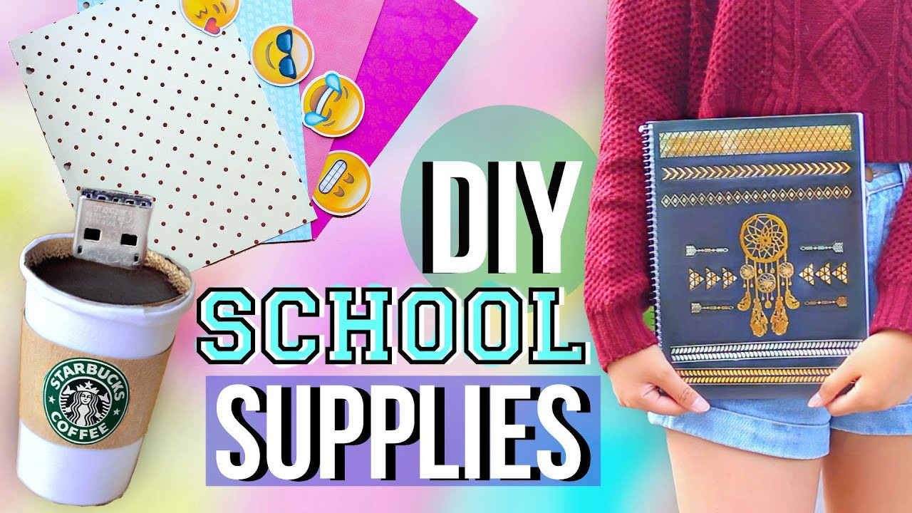 Back To School Diy
 DIY Back to School Supplies and Organization