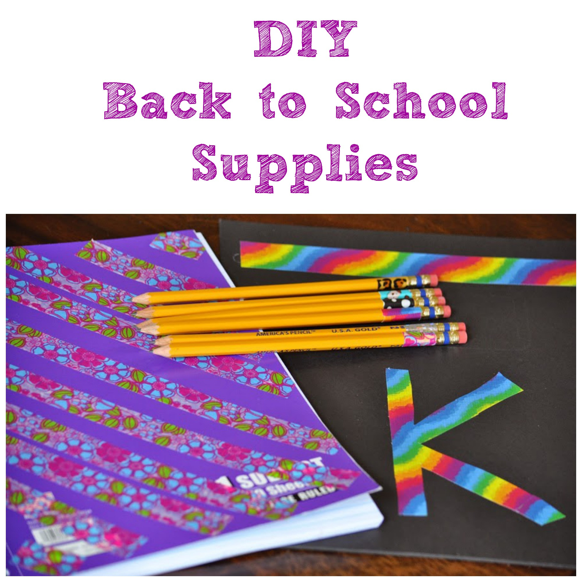 Back To School Diy
 DIY Back to School Supplies