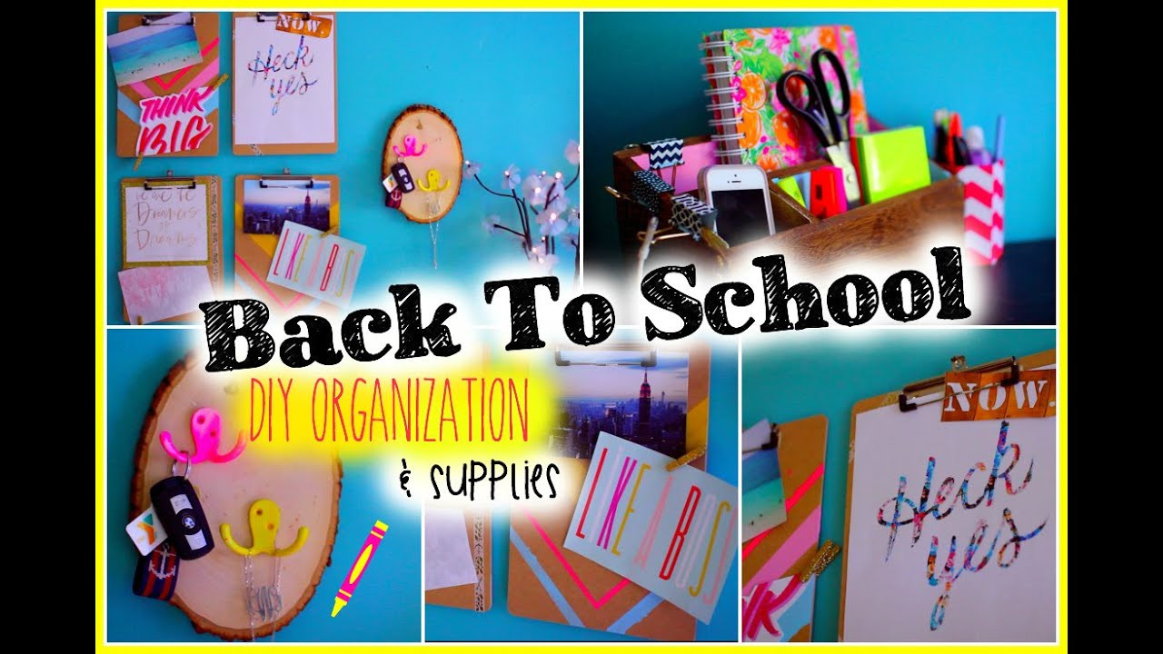 Back To School Diy
 Back to School DIY Organization & Supplies