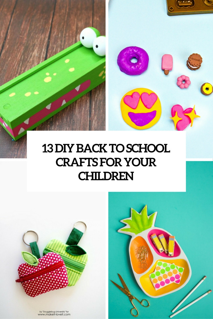 Back To School Diy
 13 DIY Back To School Crafts For Your Children Shelterness