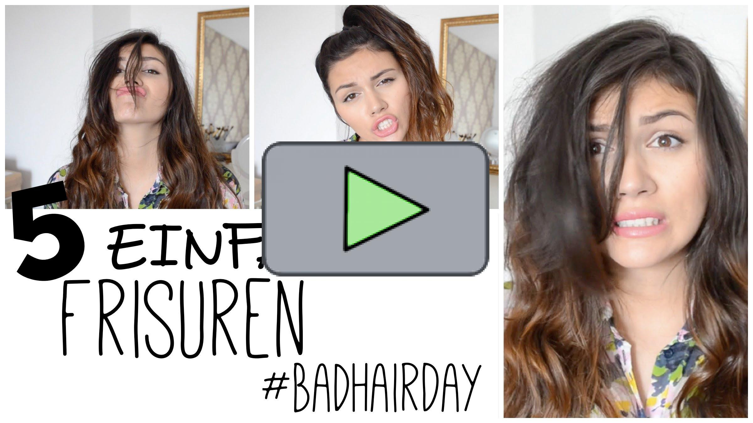 Bad Hair Day Frisuren
 Bad Hair Day 5 einfache und schnelle Frisuren