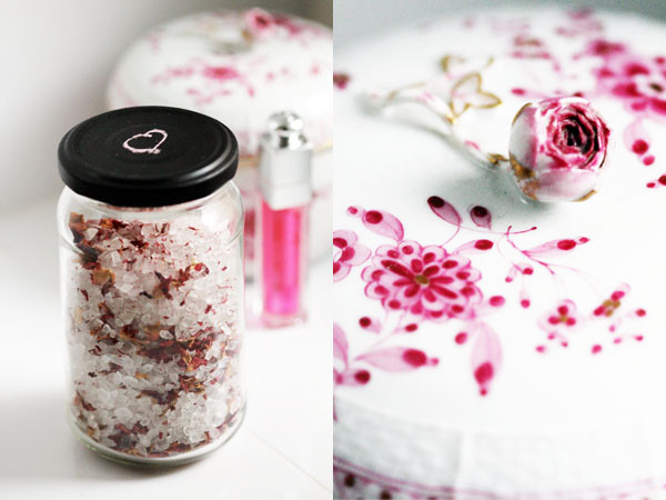 Badesalz Diy
 Beauty DIY Rosen Badesalz we love handmade