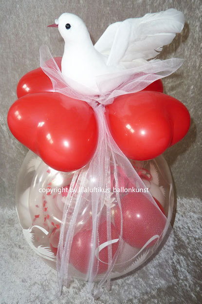 Ballon Hochzeit
 Ballon Hochzeit Taube verschiedene Farben Geschenk im