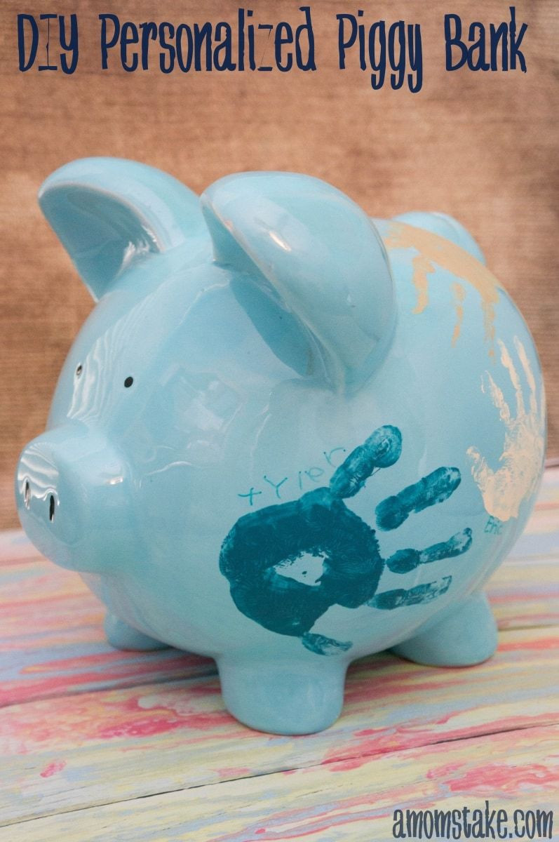 Bank Diy
 DIY Personalized Piggy Bank Easy Gift Idea A Mom s Take