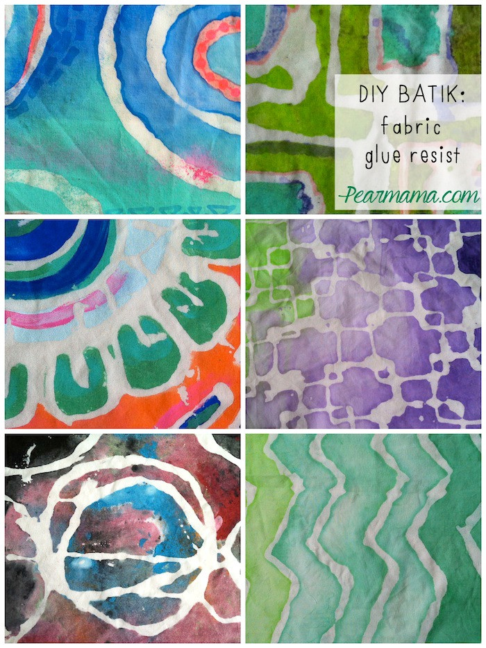 Batik Diy
 DIY Batik Glue Resist Fabric Prints