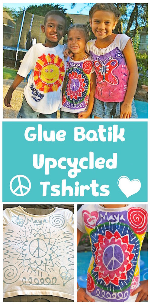 Batik Shirt Diy
 DIY Glue Batik T shirts