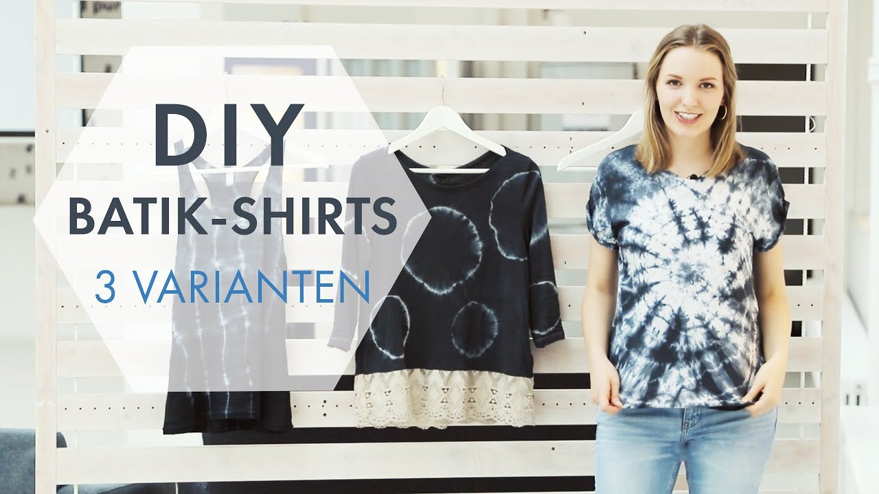 Batik Shirt Diy
 DIY Batik Shirts 3 coole Batik Techniken zum