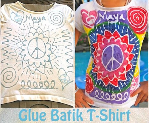 Batik Shirt Diy
 DIY Glue Batik T shirts