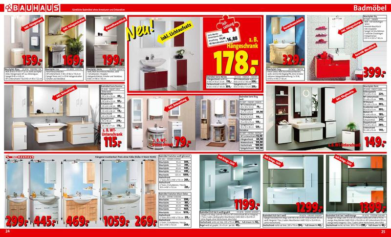 Bauhaus Badmöbel
 Badmöbel bauhaus – Nebenkosten für ein haus