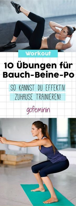 Beine Trainieren Zuhause
 Die 10 besten Bauch Beine Po Übungen für zuhause