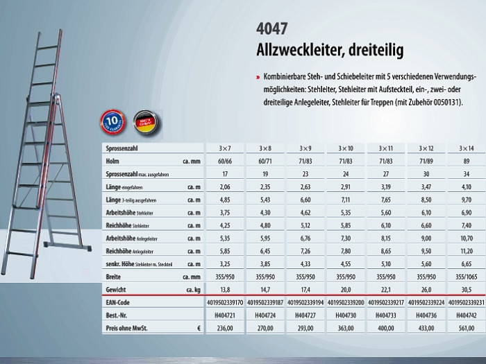 Berufsgenossenschaft Handwerk
 Gerüste Stephan Gruber Leitern