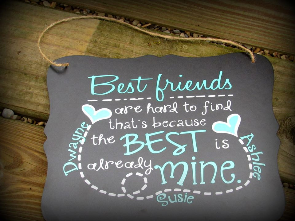 Best Friends Geschenke
 Personalized Best friend Sign BFF t Bestfriend Gift Best