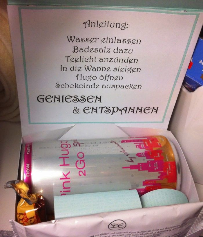 Beste Geschenke Für Frauen
 Ein Wellness Paket zum Selbermachen Klasse Idee als