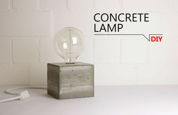 Beton Lampe Diy
 DIY Concrete Lamp 9 Steps with