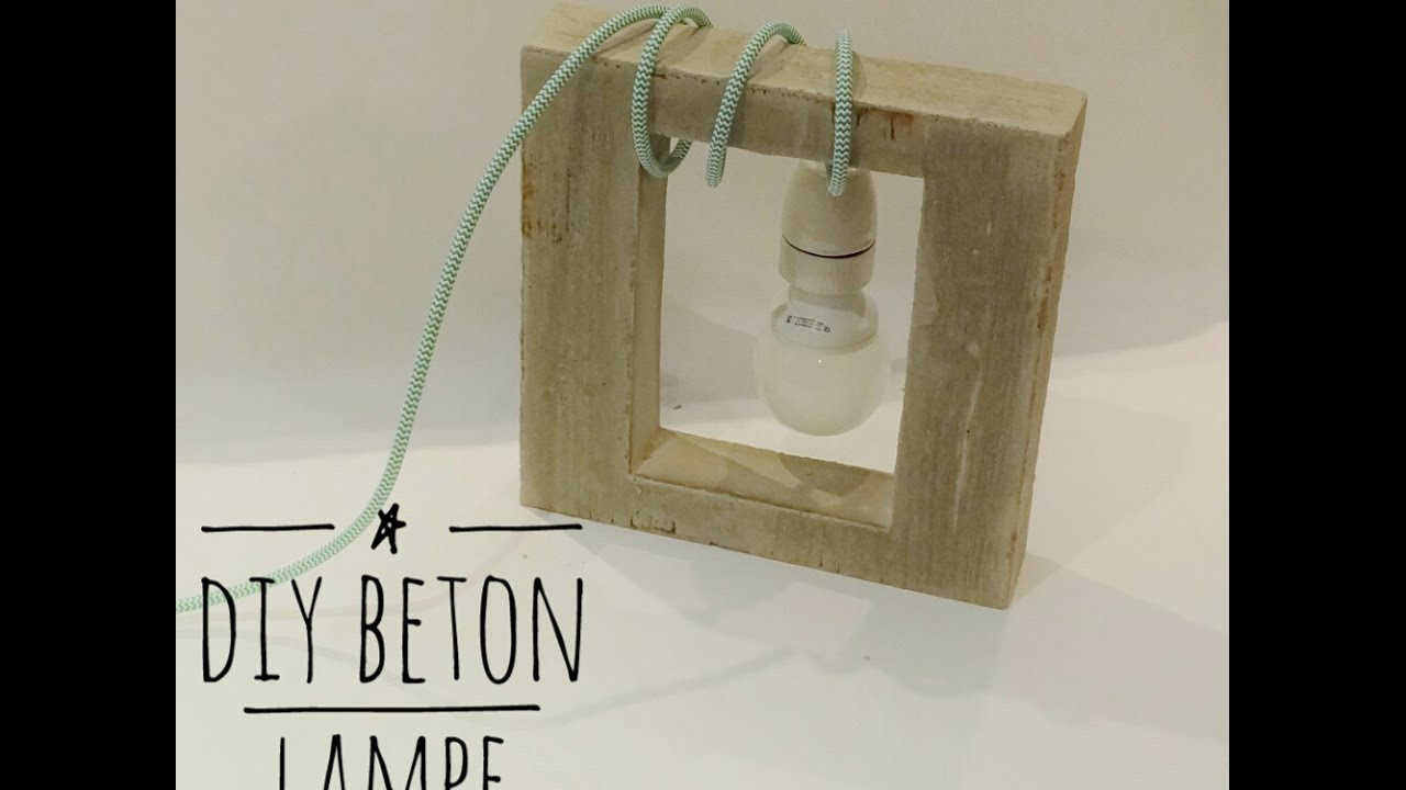 Beton Lampe Diy
 DIY Idee Textilkabel Beton Lampe