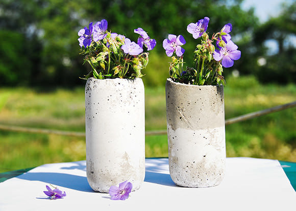 Beton Vase Diy
 DIY Concrete Vases