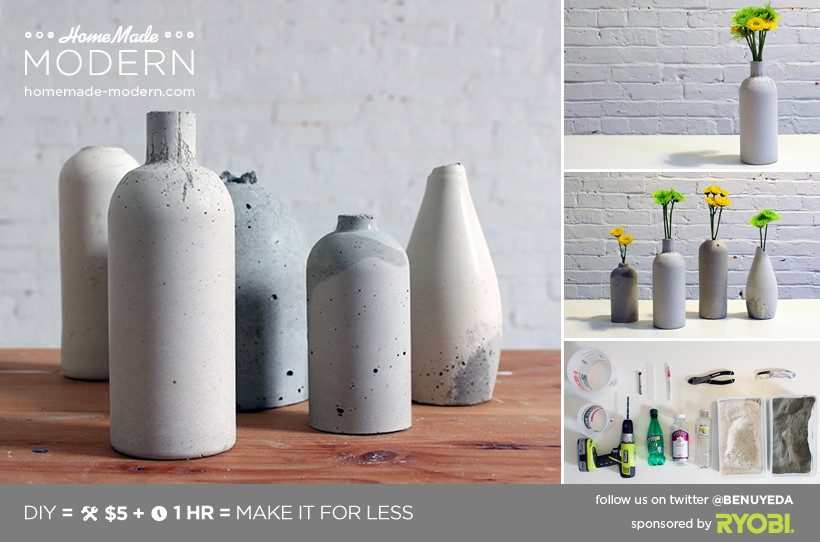 Beton Vase Diy
 EP27 Concrete Vases ‹ HomeMade Modern