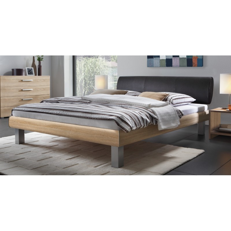 Bett 120x200
 Hasena Bett Soft Line Noble 14 mit Füßen und Kopfteil