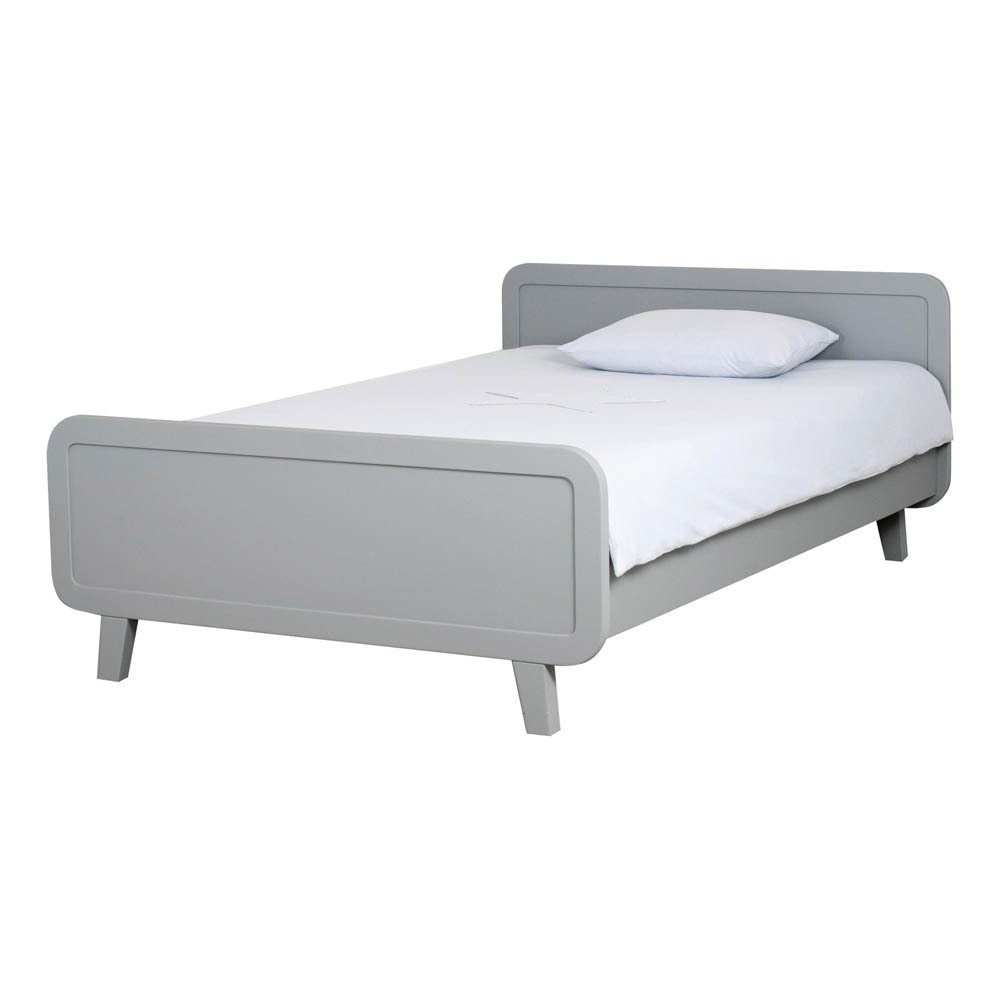 Bett 120x200
 Rundes Bett 120x200 cm Grau Laurette Design Teenager Kind