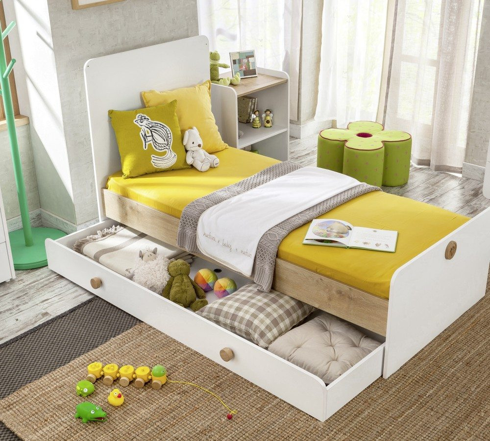 Bett Mit Unterbett
 Natura Bett konvertibel mit Unterbett 80 x 180 cm möbel