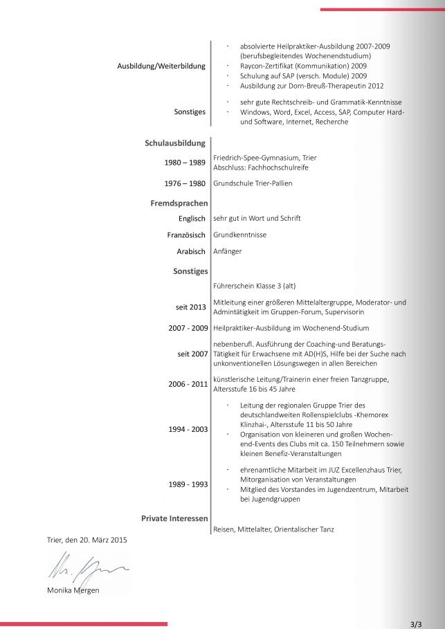 Bewerbung Handwerk
 13 lebenslauf heilpraktiker muster